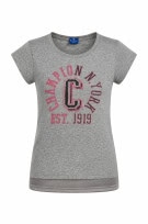 CHAMPION ΓΥΝΑΙΚΕΙΟ T SHIRT GRAPHIC GREY PRE OWNED SMALL