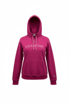 CHAMPION Heritage Fit Φούτερ Hoodie Vintage Με Λογότυπο Φούξια Unisex XXL