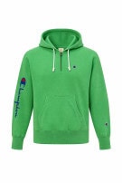 CHAMPION HOODED SWEATSHIRT STREETWEAR GREEN ΑΝΤΡΙΚΟ PRE OWNED L