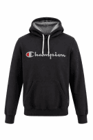 CHAMPION HOODIE STREETWEAR ΜΑΥΡΟ ΑΝΤΡΙΚΟ PRE OWNED S