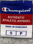 CHAMPION CROPPED GRAPHIC TEE COLLEGIATE GREY WOMENS PRE OWNED S