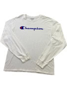 CHAMPION LONG SLEEVE TEE MINIMAL OFF WHITE MALE PRE OWNED L