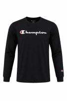 CHAMPION LONGSLEEVE T SHIRT MINIMAL BLACK ΑΝΤΡΙΚΟ PRE OWNED S