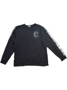 CHAMPION Maglia a maniche lunghe 90s con logo Spellout nera UNISEX taglia L