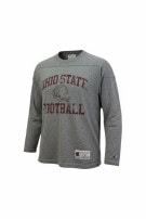 CHAMPION LONG SLEEVE SHIRT VINTAGE COLLEGIATE GREY MENS PRE OWNED L