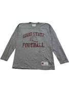 CHAMPION LONG SLEEVE SHIRT VINTAGE COLLEGIATE GREY MENS PRE OWNED L
