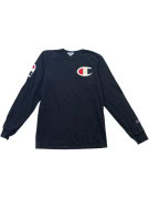 CHAMPION ΜΑΚΡΥΜΑΝΙΚΗ ΜΠΛΟΥΖΑ VINTAGE ΜΑΥΡΟ UNISEX PRE OWNED S