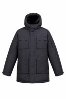 CHAMPION PARKA JACKET UTILITY BLACK MENS PRE OWNED L