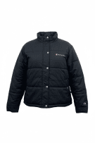 Champion Giacca Puffer con logo vintage nera da uomo L