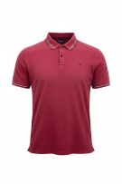Champion Polo Μπλούζα Casual Κεντημένο Λογότυπο Μπορντό Ανδρική XXL
