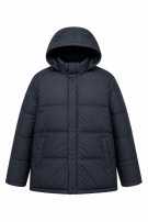 CHAMPION PUFFER JACKET STREETWEAR ΜΠΛΕ ΑΝΤΡΙΚΟ PRE OWNED XXL