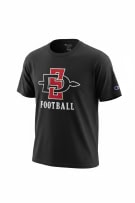 Champion San Diego State Aztecs T-Shirt Big Logo Μαύρο Unisex L