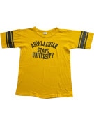 CHAMPION T-SHIRT APPALACHIAN STATE UNIVERSITY LOGO VINTAGE GIALLO UNISEX M usato