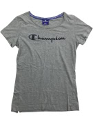 Champion T-Shirt Authentic Logo Γκρι Γυναικείο Small