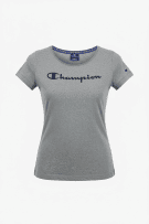Champion T-Shirt Authentic Logo Γκρι Γυναικείο Small