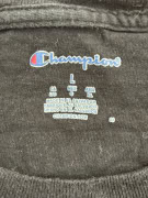 CHAMPION T-SHIRT BIG LOGO ΜΑΥΡΟ UNISEX L