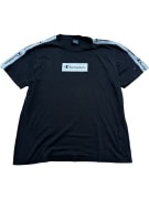 CHAMPION T-Shirt CASUAL Box Logo Tape Μαύρο Ανδρικό XL