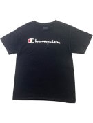 CHAMPION T SHIRT GRAPHIC BLACK MEN PRE OWNED M
