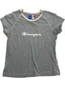 Champion T-Shirt Heritage Classics Logo Γκρι Γυναικείο Medium