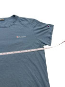 CHAMPION T SHIRT MINIMAL WASHED BLUE UOMO PRE OWNED XL