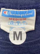 CHAMPION T SHIRT VINTAGE COLLEGIATE NAVY ΑΝΤΡΙΚΟ PRE OWNED M