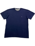 CHAMPION T-SHIRT VINTAGE SMALL LOGO BLUE MEN'S XL