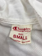 CHAMPION Ζακέτα Vintage Logo Tape Colorblock Λευκό/Κόκκινο Unisex S