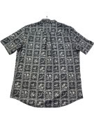 CHAPS RELAXED FIT SHIRT BLACK MENS PRE OWNED L