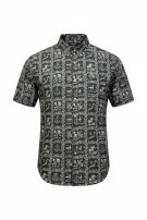 CHAPS RELAXED FIT SHIRT BLACK MENS PRE OWNED L