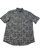 CHAPS RELAXED FIT SHIRT BLACK MENS PRE OWNED L