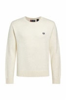 CHAPS MAGLIONE LAVORATO A MAGLIA MINIMAL CREMA UOMO PRE OWNED L