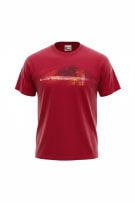 Chase Authentics T-Shirt con logo grande rosso unisex L