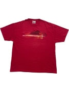 Chase Authentics T-Shirt con logo grande rosso unisex L