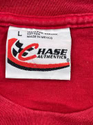Chase Authentics T-Shirt con logo grande rosso unisex L