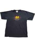 CHASE AUTHENTICS T SHIRT JEFF GORDON NASCAR 24 VINTAGE BLACK UNISEX M pre-owned