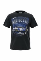 CHASE AUTHENTICS T SHIRT VINTAGE NASCAR MARK MARTIN ΜΑΥΡΟ UNISEX LARGE preowned