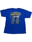 Chase Authentics Tony Stewart NASCAR T-Shirt Blue Unisex XL