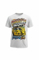 CHEMISTRY Corvette Chevrolet C6.R Racing Graphic T-Shirt Λευκό UNISEX L