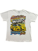 CHEMISTRY Corvette Chevrolet C6.R Racing Graphic T-Shirt Λευκό UNISEX L