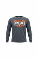 CINCINNATI BENGALS ΜΑΚΡΥΜΑΝΙΚΗ ΜΠΛΟΥΖΑ SPORTSWEAR GRAPHIC CHARCOAL ΑΝΤΡΙΚΟ PRE OWNED M