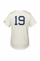 CLEVELAND BASEBALL JERSEY SPORTSWEAR CREAM MEN PRE OWNED L