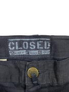 CLOSED pantaloni chino vintage logo neri da uomo M