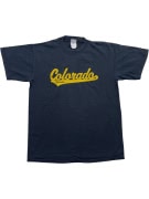 Colorado Buffaloes T-Shirt Navy Blue Gildan Unisex M