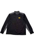 COLOSSEUM QUARTER ZIP PULLOVER COLLEGIATE BLACK CHARCOAL MENS PRE OWNED L