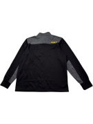 COLOSSEUM QUARTER ZIP PULLOVER COLLEGIATE BLACK CHARCOAL MENS PRE OWNED L