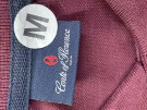 CONTE OF FLORENCE POLO SHIRT CLASSIC BURGUNDY MENS PRE OWNED M