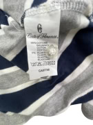 CONTE OF FLORENCE POLO SHIRT ΡΙΓΕ LOGO ΜΠΛΕ/ΓΚΡΙ ΑΝΔΡΙΚΟ XXXL