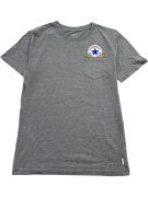 Converse T-Shirt Casual con taschino logo grigio da donna M