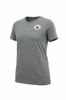 Converse T-Shirt Casual con taschino logo grigio da donna M