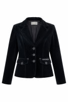 COCONUDA  BLAZER VELVET ΜΑΥΡΟ ΓΥΝΑΙΚΕΙΟ PRE OWNED S